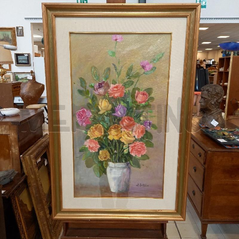 QUADRO VASO CON ROSE | Mercatino dell'Usato Bologna 1