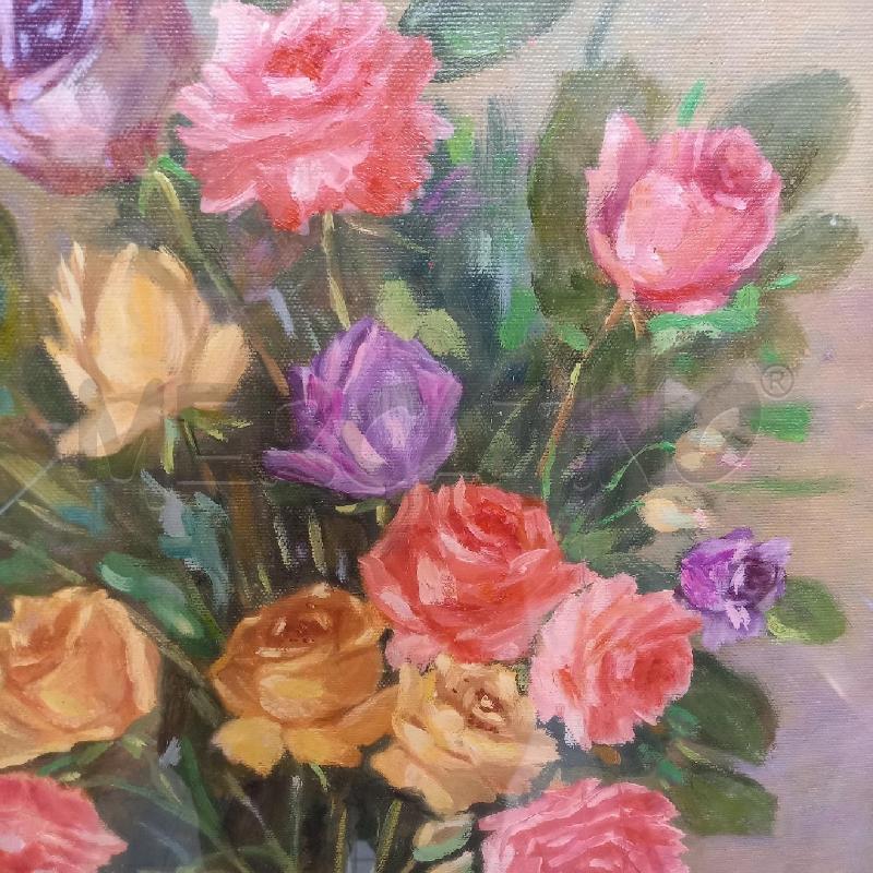 QUADRO VASO CON ROSE | Mercatino dell'Usato Bologna 3