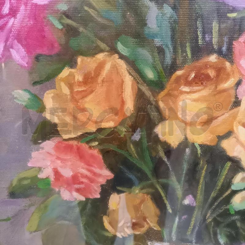 QUADRO VASO CON ROSE | Mercatino dell'Usato Bologna 4
