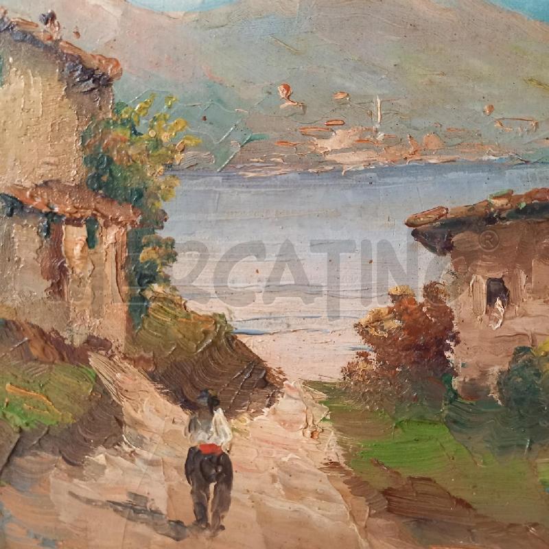 QUADRO VEDEUTA CON LAGO E CASOLARI | Mercatino dell'Usato Bologna 4