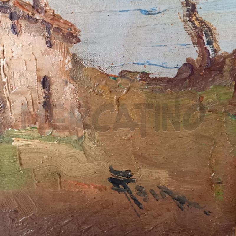 QUADRO VEDEUTA CON LAGO E CASOLARI | Mercatino dell'Usato Bologna 5