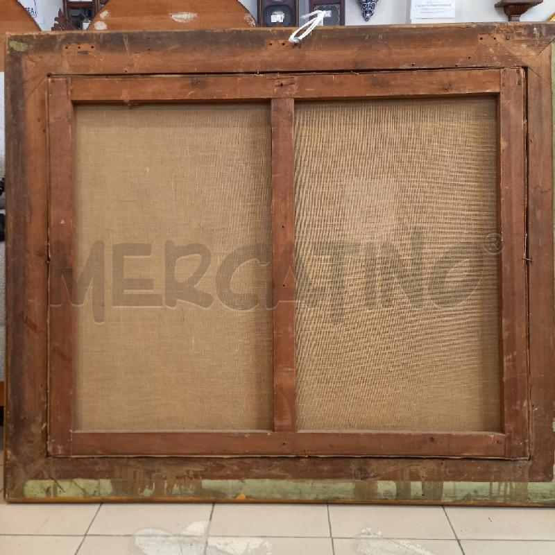 QUADRO VEDUTA ANIMATA CON CAMPANILE | Mercatino dell'Usato Bologna 5