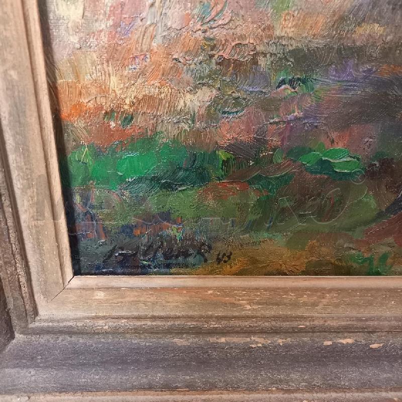 QUADRO VEDUTA CON DUE ALBERI  | Mercatino dell'Usato Bologna 2