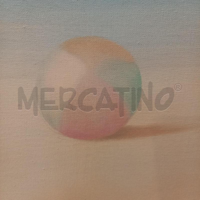 QUADRO VEDUTA CON FIGURA FEMMINILE CON BICI | Mercatino dell'Usato Bologna 3