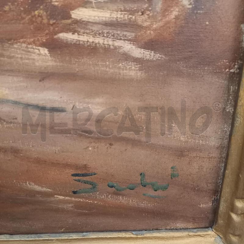 QUADRO VEDUTA CON LAGO E CASOLARE  | Mercatino dell'Usato Bologna 2