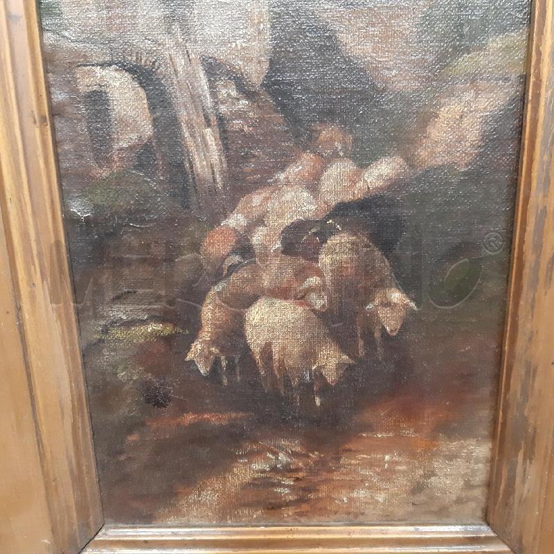 QUADRO VEDUTA CON PECORE | Mercatino dell'Usato Bologna 2