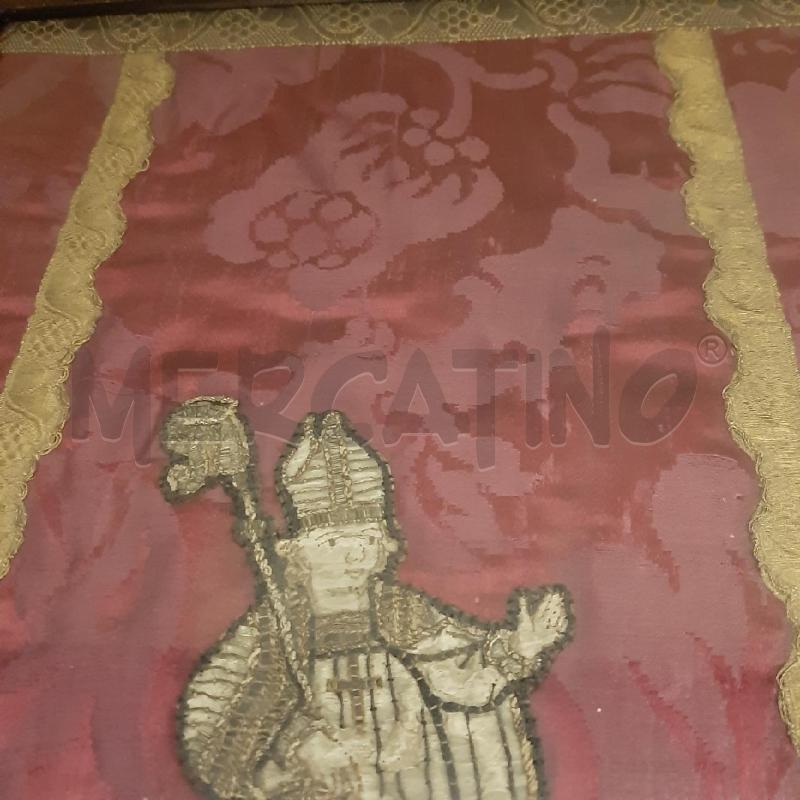 QUADRO VESCOVO RICAMO ANTICO  | Mercatino dell'Usato Bologna 2