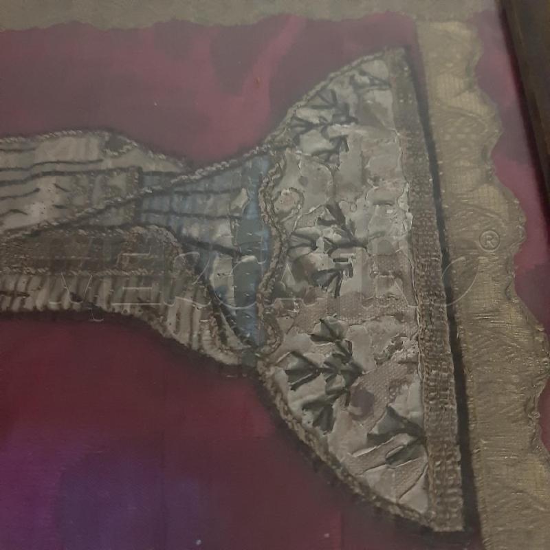 QUADRO VESCOVO RICAMO ANTICO  | Mercatino dell'Usato Bologna 5