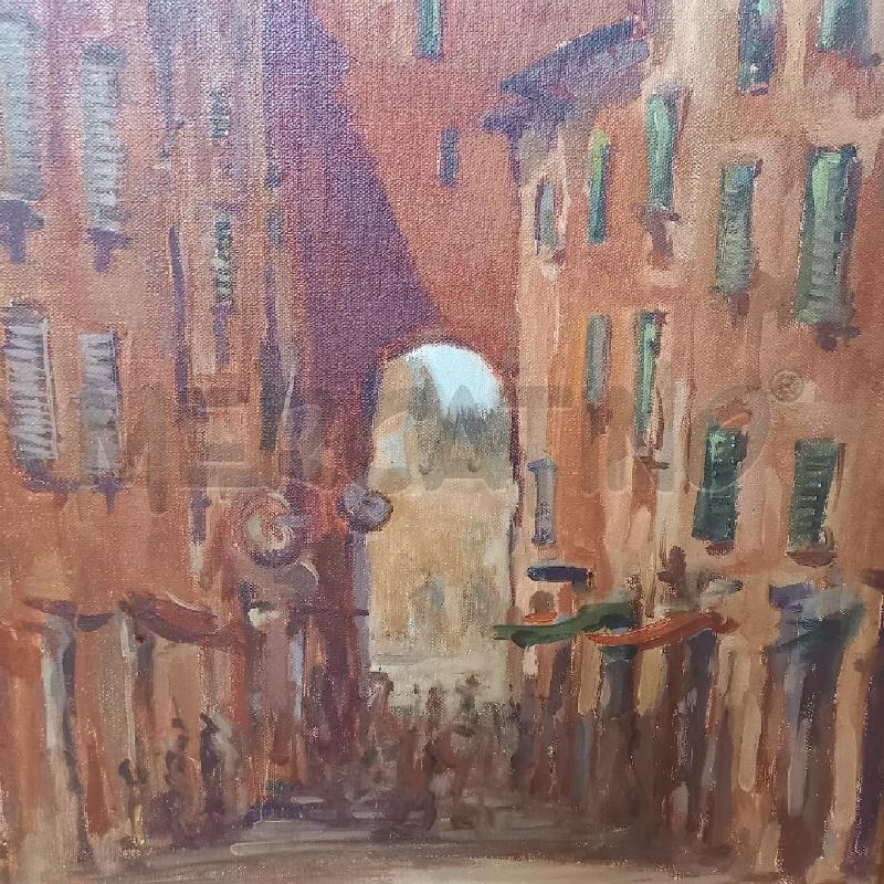QUADRO VIA ANIMATA CON ARCO | Mercatino dell'Usato Bologna 3