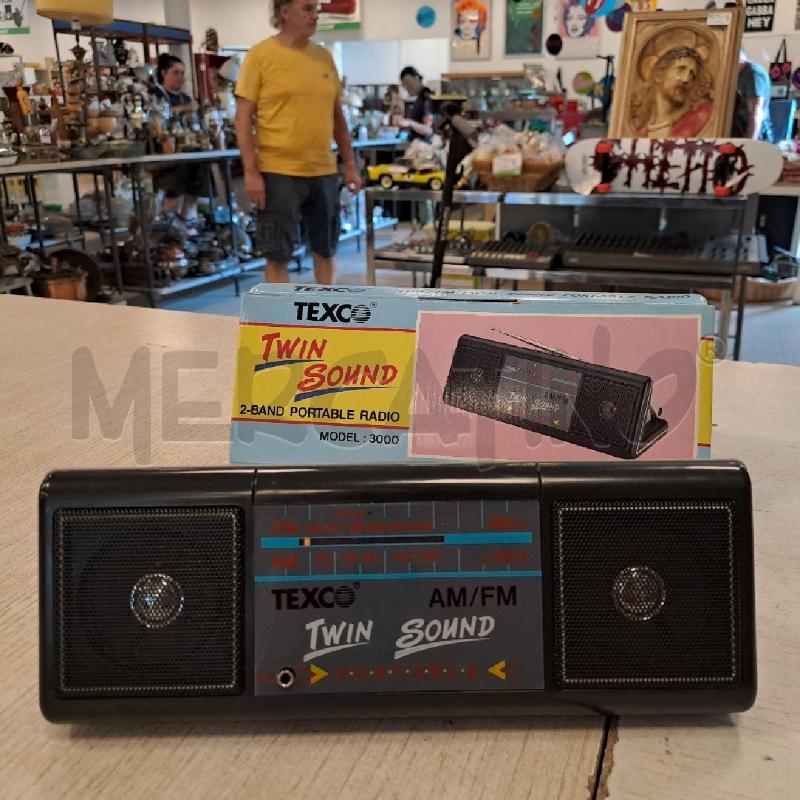 RADIOLINA TEXCO TWIN SOUND CON SCATOLA  MAI USATA | Mercatino dell'Usato Bologna 3