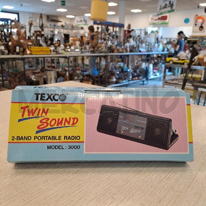 RADIOLINA TEXCO TWIN SOUND CON SCATOLA  MAI USATA | Mercatino dell'Usato Bologna 4
