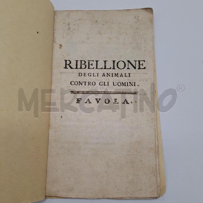 RIBELLIONE DEGLI ANIMALI ED. 1793 | Mercatino dell'Usato Bologna 1