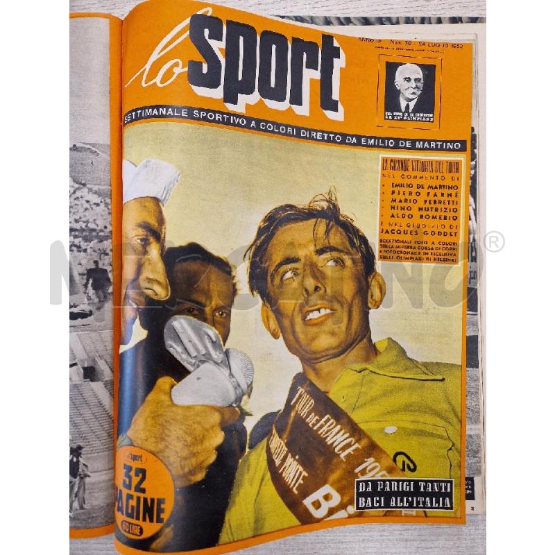RIVISTA LO SPORT RILEGATE 1952 | Mercatino dell'Usato Bologna 2