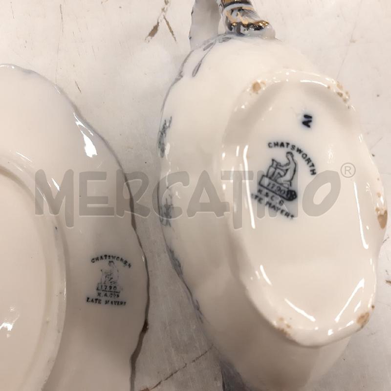 SALSIERA CON PIATTINO CHATSWORTH | Mercatino dell'Usato Bologna 5