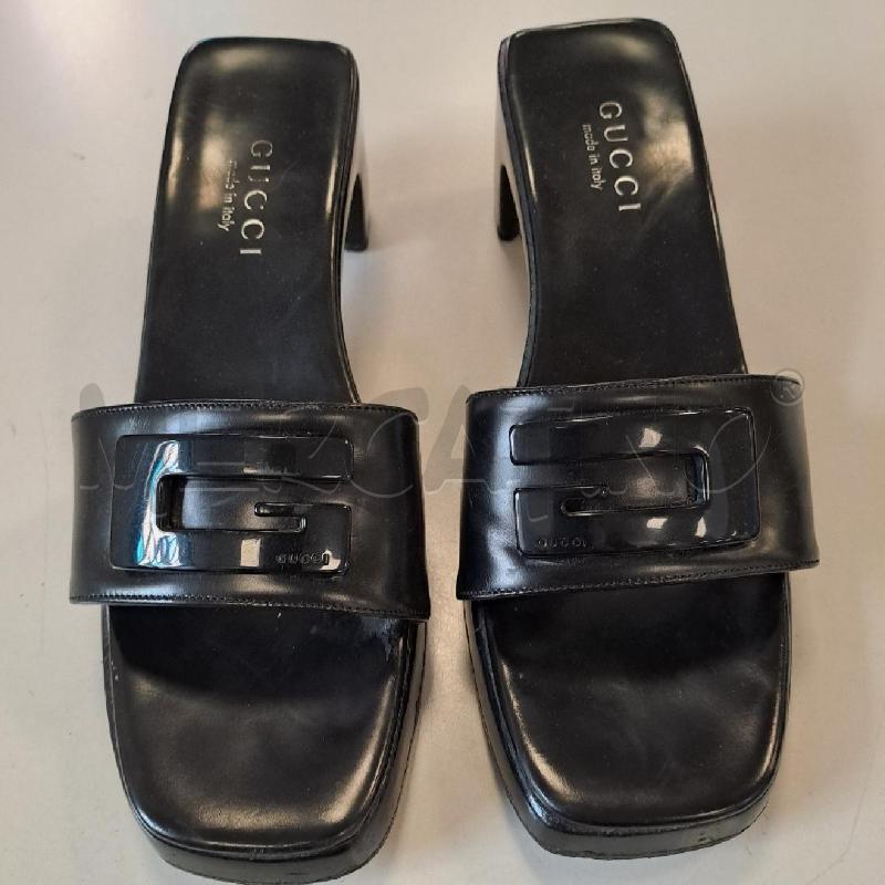SANDALI DONNA GUCCI NERO | Mercatino dell'Usato Bologna 4