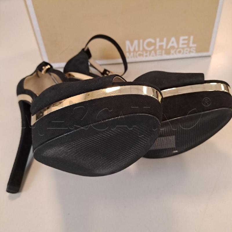 SANDALI DONNA MICHAEL KORS NERO SUDE | Mercatino dell'Usato Bologna 3