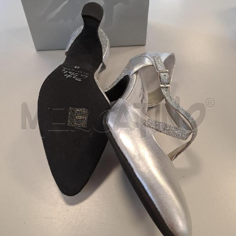 SCARPE DONNA DA BALLO ARGENTO | Mercatino dell'Usato Bologna 4