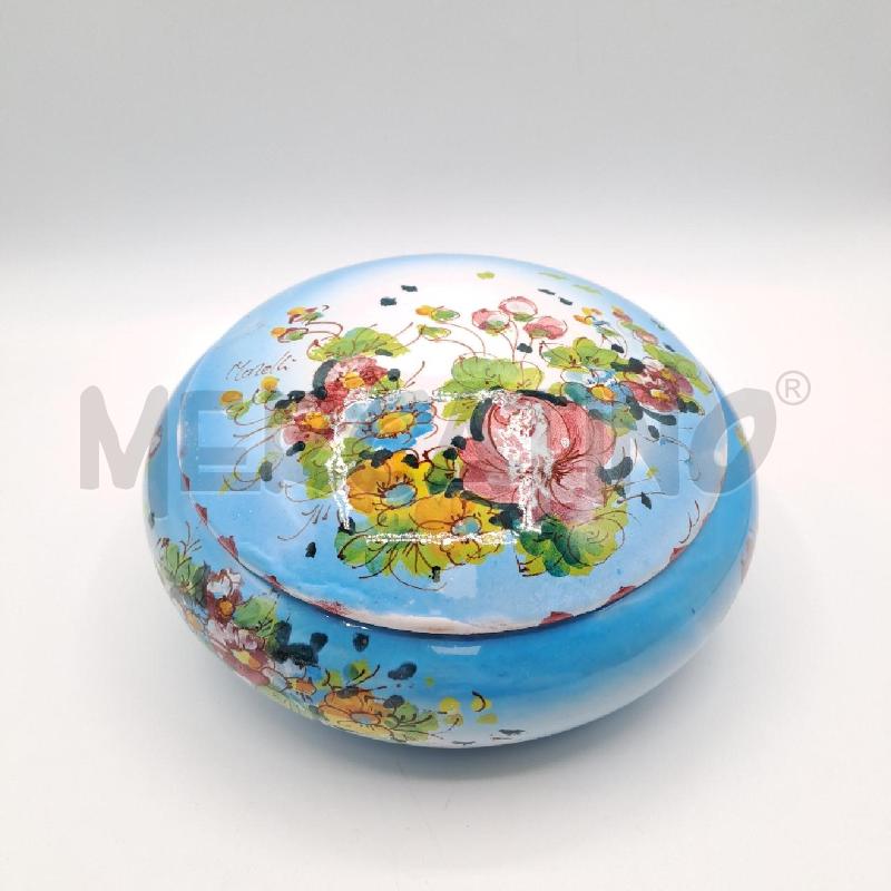 SCATOLA CERAMICA MORELLI AZZURRA | Mercatino dell'Usato Bologna 1