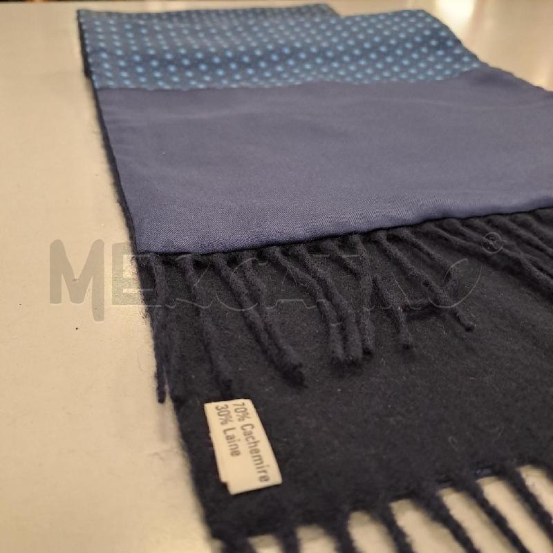SCIARPA UOMO HERMES BLU SETA CACHEMERE LANA | Mercatino dell'Usato Bologna 3