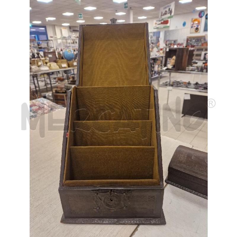 SCRIVANIA SET 5 PZ RIVESTITO IN CUOIO | Mercatino dell'Usato Bologna 3