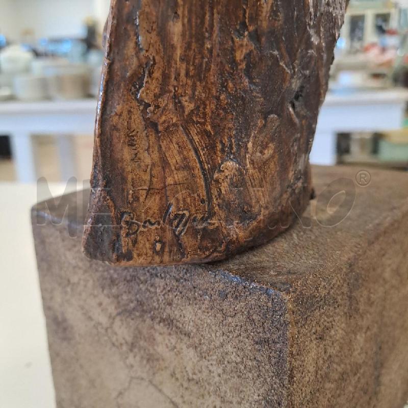 SCULTURA 2 FIGURE CON BASE GUERRINO BARDEGGIA | Mercatino dell'Usato Bologna 3
