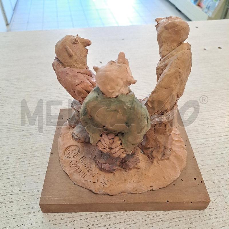 SCULTURA 3 PRESONAGGI F. GHEDINI | Mercatino dell'Usato Bologna 2