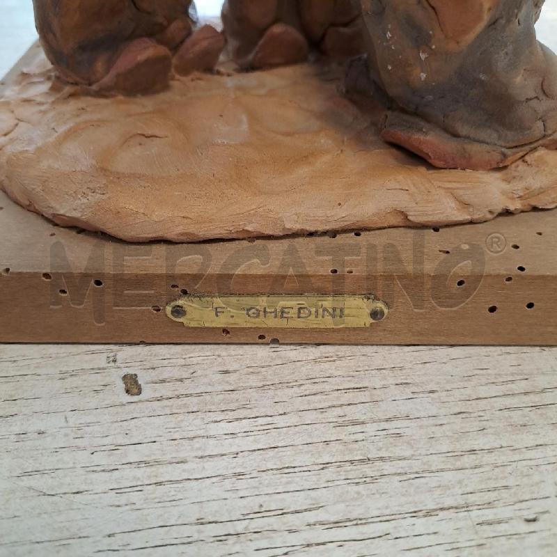 SCULTURA 3 PRESONAGGI F. GHEDINI | Mercatino dell'Usato Bologna 4