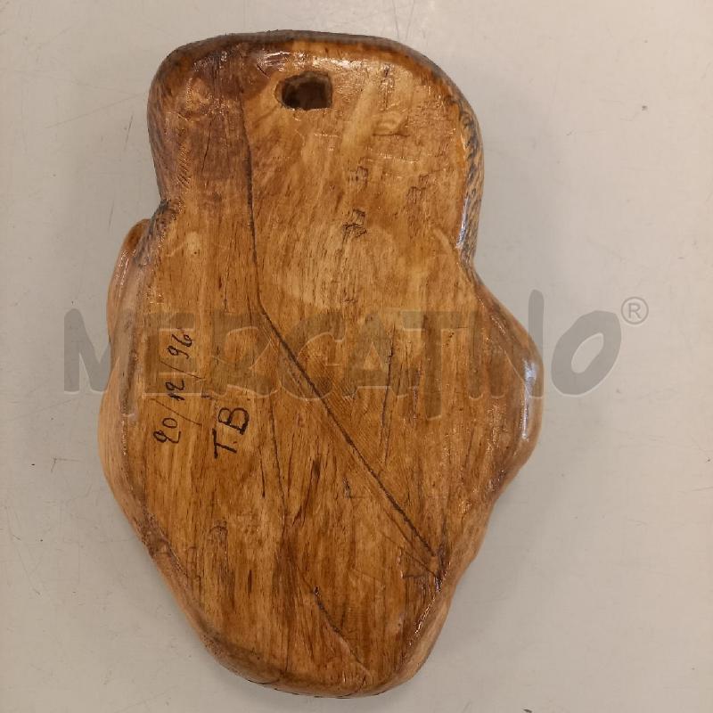 SCULTURA LEGNO VISO DI POLITICO FAMOSO | Mercatino dell'Usato Bologna 2