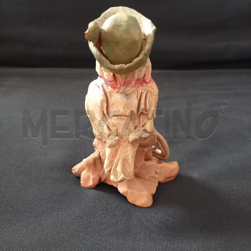 SCULTURA TERRACOTTA GUFO ALPINO BARBATO | Mercatino dell'Usato Bologna 3
