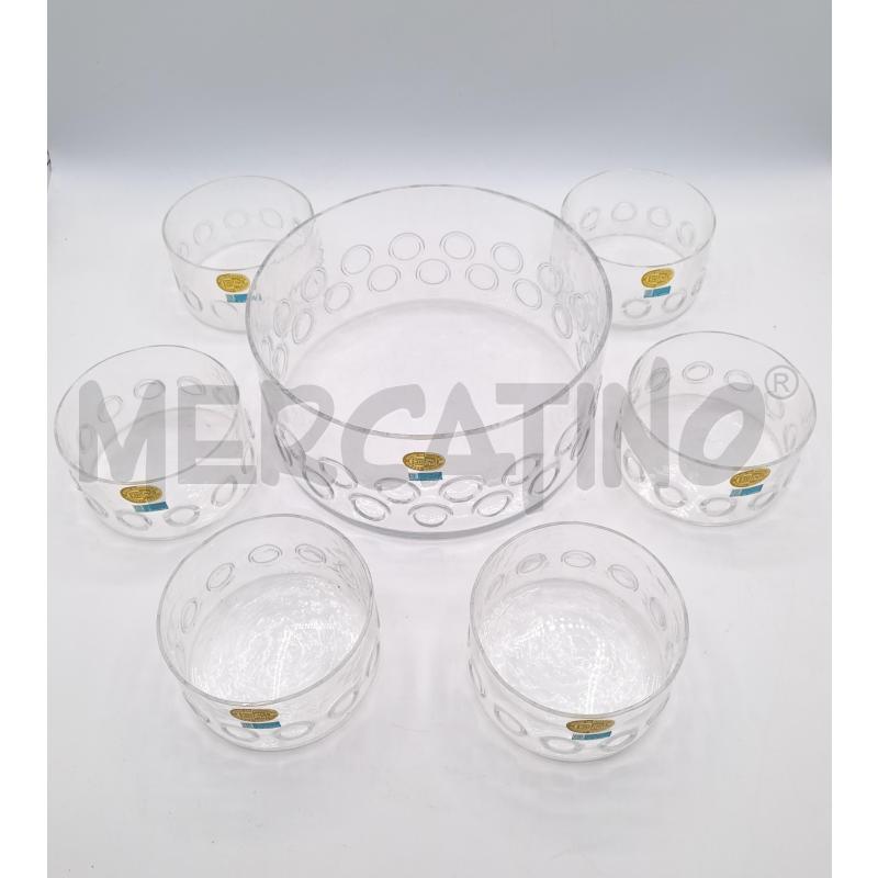 SERVIZIO RIEDLE CRISTAL  7 PEZZI ANNI 60 | Mercatino dell'Usato Bologna 1