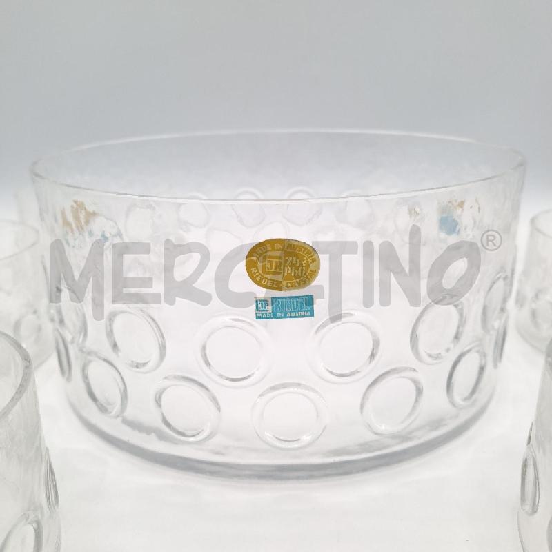 SERVIZIO RIEDLE CRISTAL  7 PEZZI ANNI 60 | Mercatino dell'Usato Bologna 2