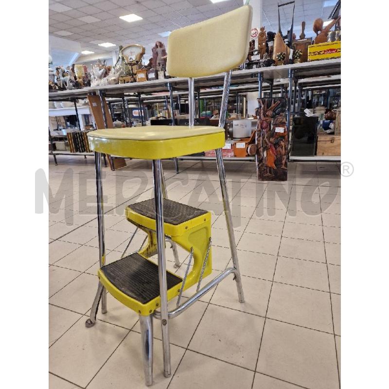 SGABELLO SEDIA GIALLO  PRESTIGE ENGLAND | Mercatino dell'Usato Bologna 4
