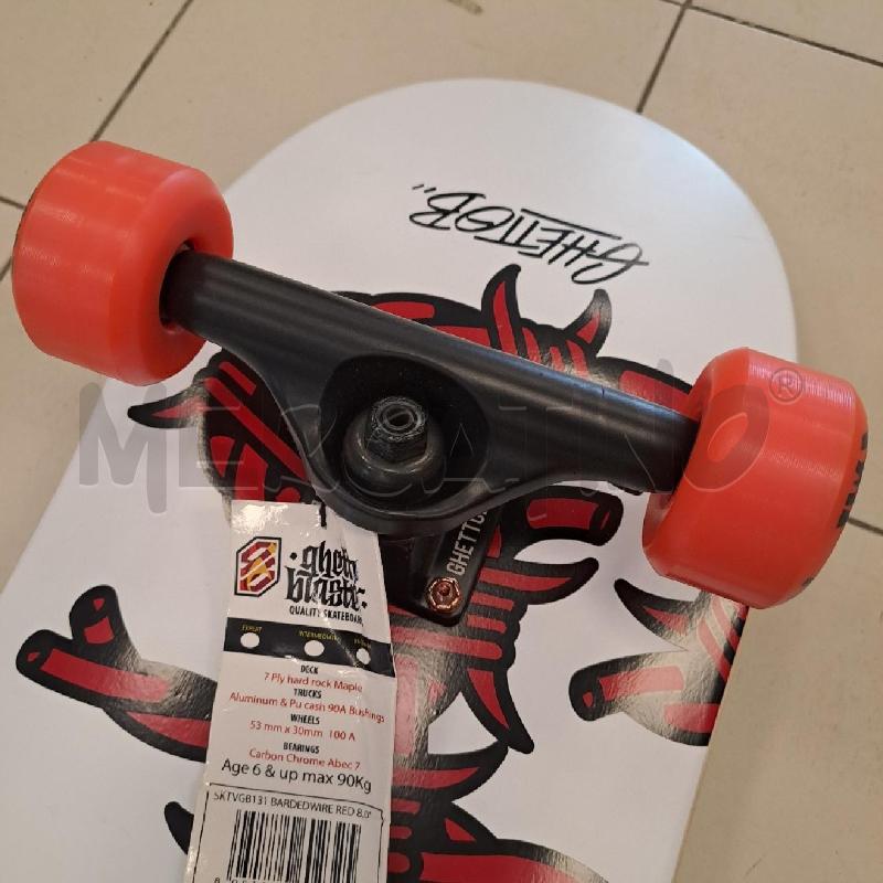 SKATEBOARD GHETTOBLASTER BARDED WIRE RED 8.00 | Mercatino dell'Usato Bologna 4