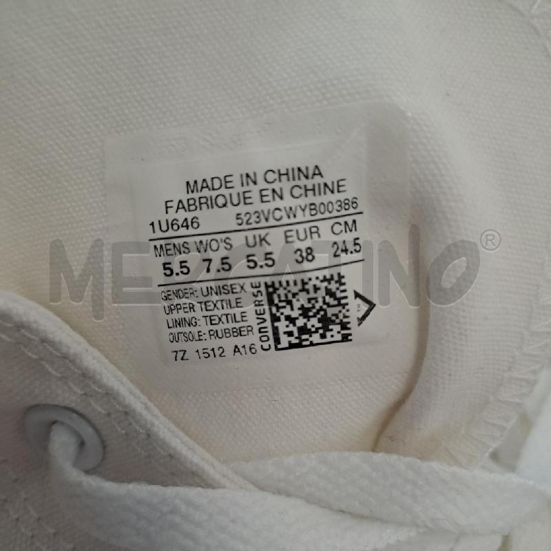 SNEAKERS DONNA CONVERSE BLANC OPTICAL | Mercatino dell'Usato Bologna 2