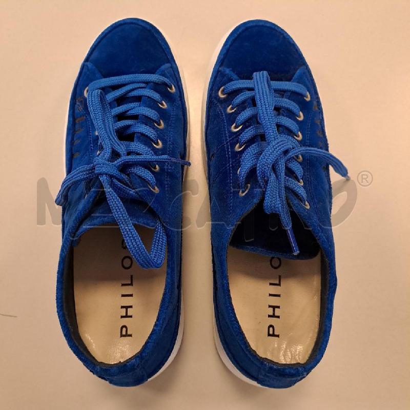 SNEAKERS DONNA PHILOSOPHY BLUETTE VELLUTO | Mercatino dell'Usato Bologna 3