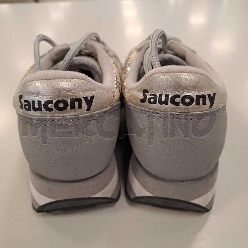 SNEAKERS DONNA SAUCONY GRIGIO BEIGE PITONATO | Mercatino dell'Usato Bologna 2