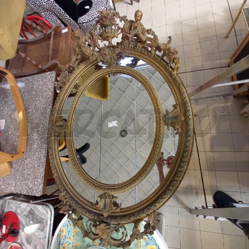SPECCHIO OVALE CON PUTTI | Mercatino dell'Usato Bologna 1