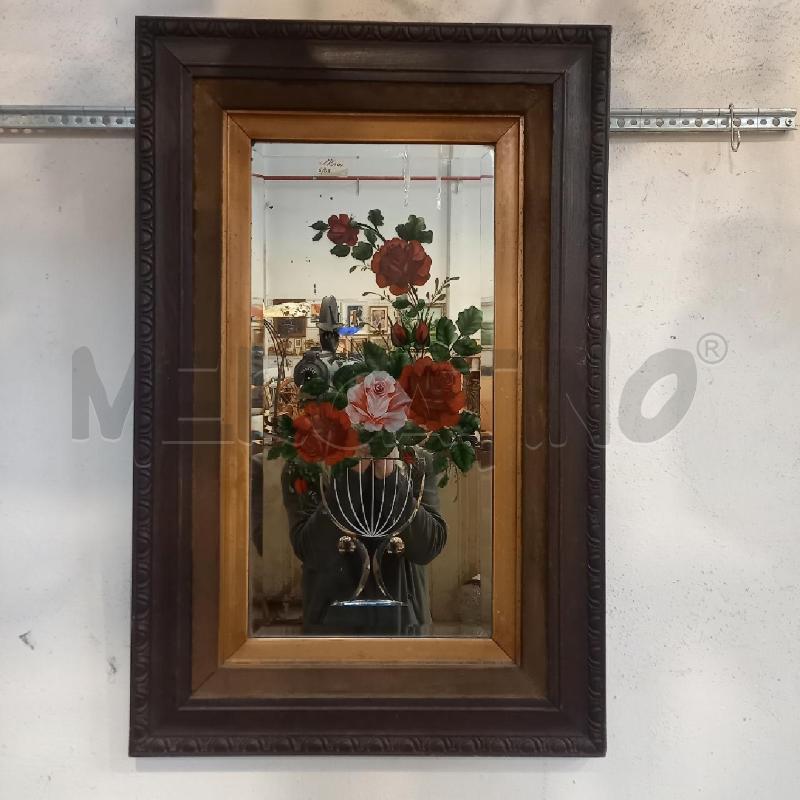 SPECCHIO VITTORIANO MOLATO DIPINTO A ROVESCIO | Mercatino dell'Usato Bologna 1