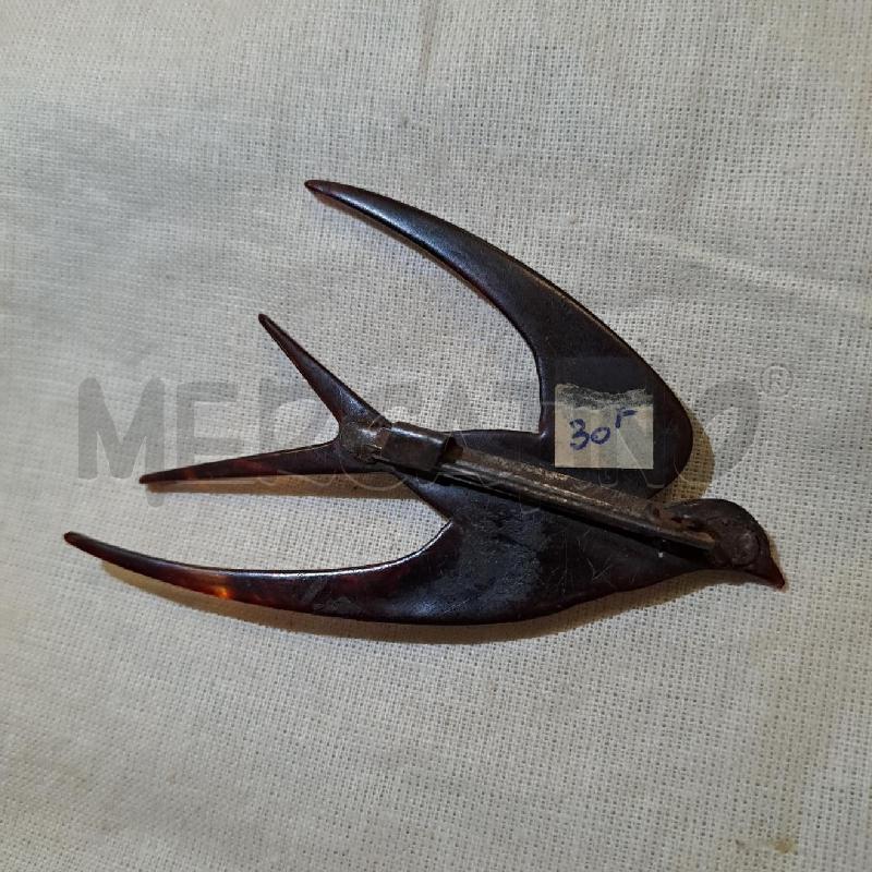 SPILLA MARRONE RESINA RONDINE | Mercatino dell'Usato Bologna 3