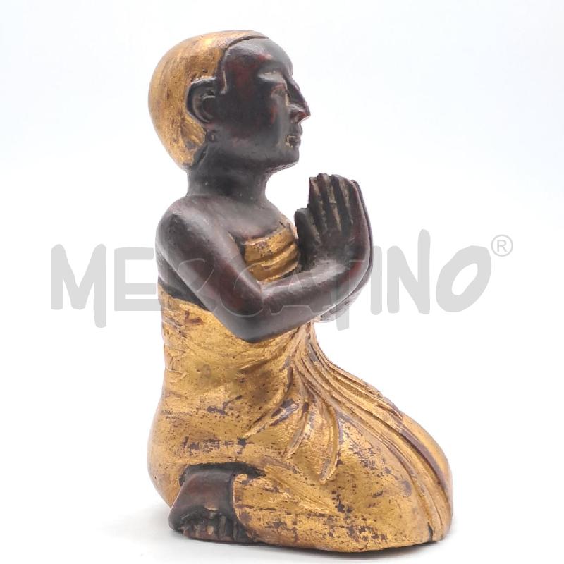 STATUINA BUDDAH LEGNO DORATO | Mercatino dell'Usato Bologna 2