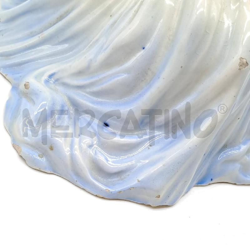 STATUINA DAMA IN CERAMICA GONNA CELESTE | Mercatino dell'Usato Bologna 5