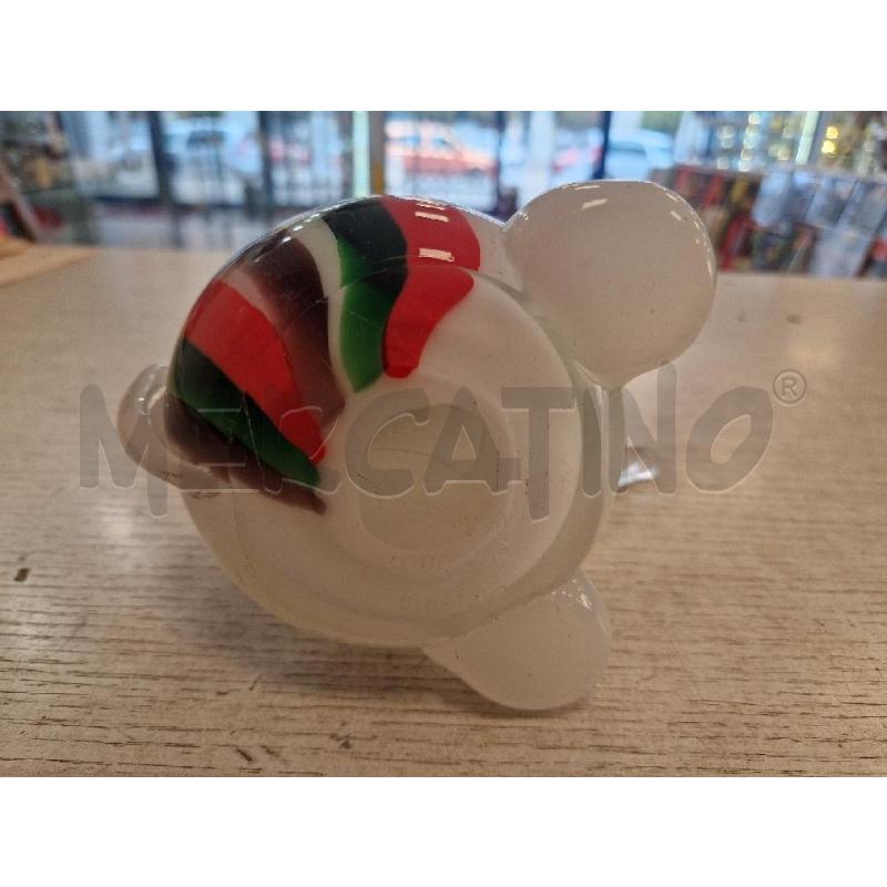 STATUINA ELEFANTE  BIANCO MURANO  | Mercatino dell'Usato Bologna 4