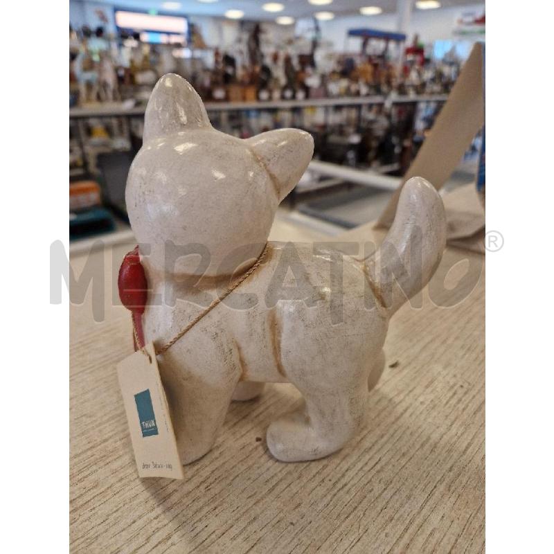 STATUINA GATTO THUN FIOCCO ROSSO | Mercatino dell'Usato Bologna 2