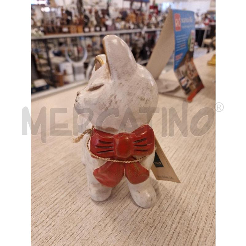 STATUINA GATTO THUN FIOCCO ROSSO | Mercatino dell'Usato Bologna 4