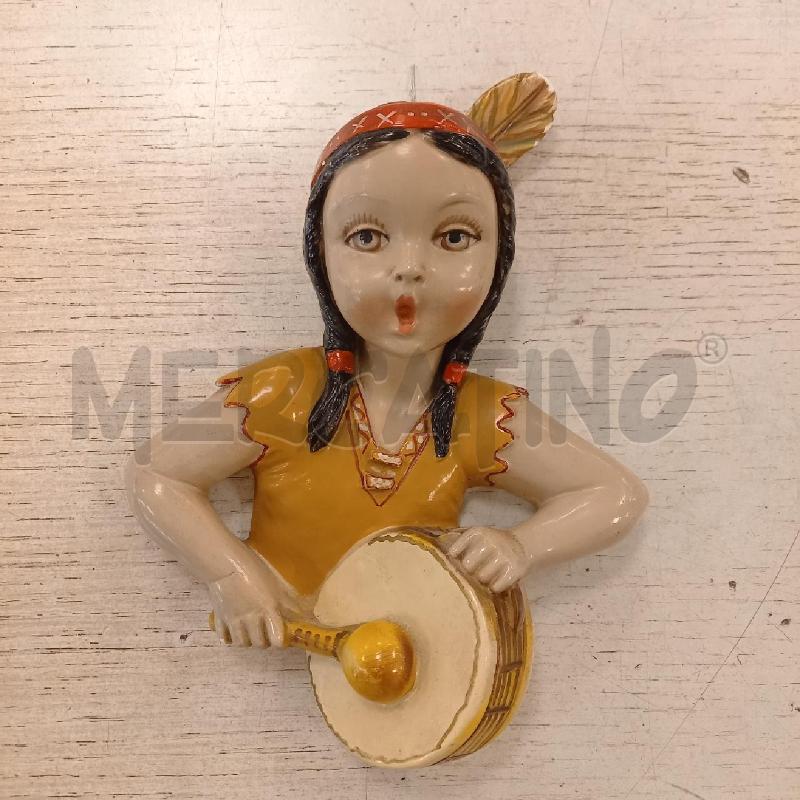 STATUINA INDIANINAANI 50/60 GESSO AMILCARE SANTINI | Mercatino dell'Usato Bologna 1