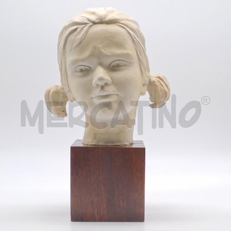 STATUINA TESTA DI BIMBA BISQUIT  GIANNI VISENTIN | Mercatino dell'Usato Bologna 1