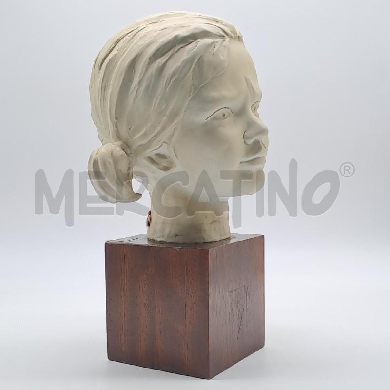STATUINA TESTA DI BIMBA BISQUIT  GIANNI VISENTIN | Mercatino dell'Usato Bologna 2