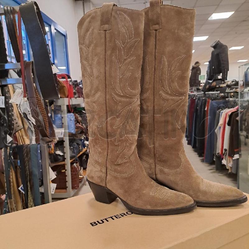 STIVALI DONNA BUTTERO ANNIE SUEDE BEIGE ALTI | Mercatino dell'Usato Bologna 1