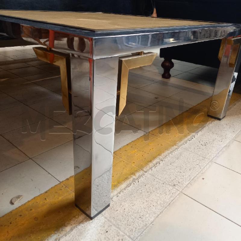 TAVOLO DA CAFFE' METALLO TRAVERTINO  | Mercatino dell'Usato Bologna 2
