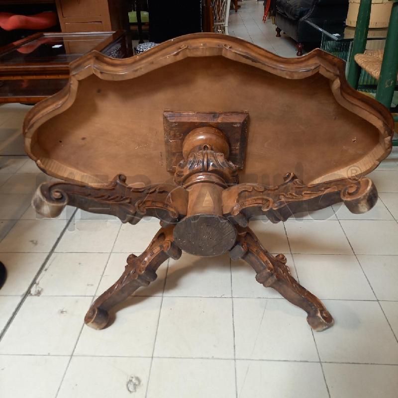 TAVOLO DA CAFFE' PIANO CON INTARSI IN STILE | Mercatino dell'Usato Bologna 4